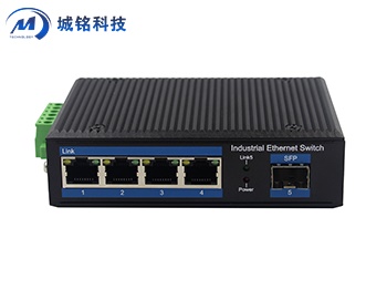 百兆1光4電工業(yè)級以太網(wǎng)交換機 CM14F-SFP 